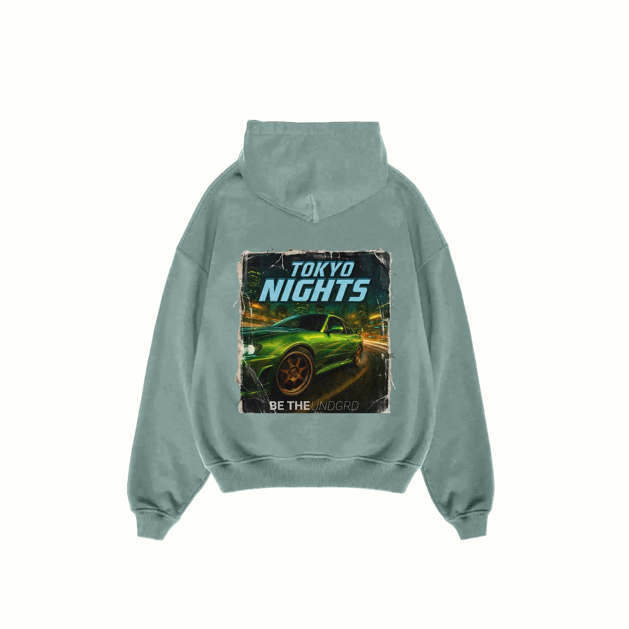 TOKYO NIGHTS Oversized Hoodie BE THE UNDGRD