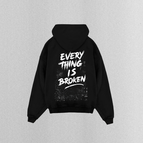 MXS Oversized Hoodie EVERYTHING IS BROKEN