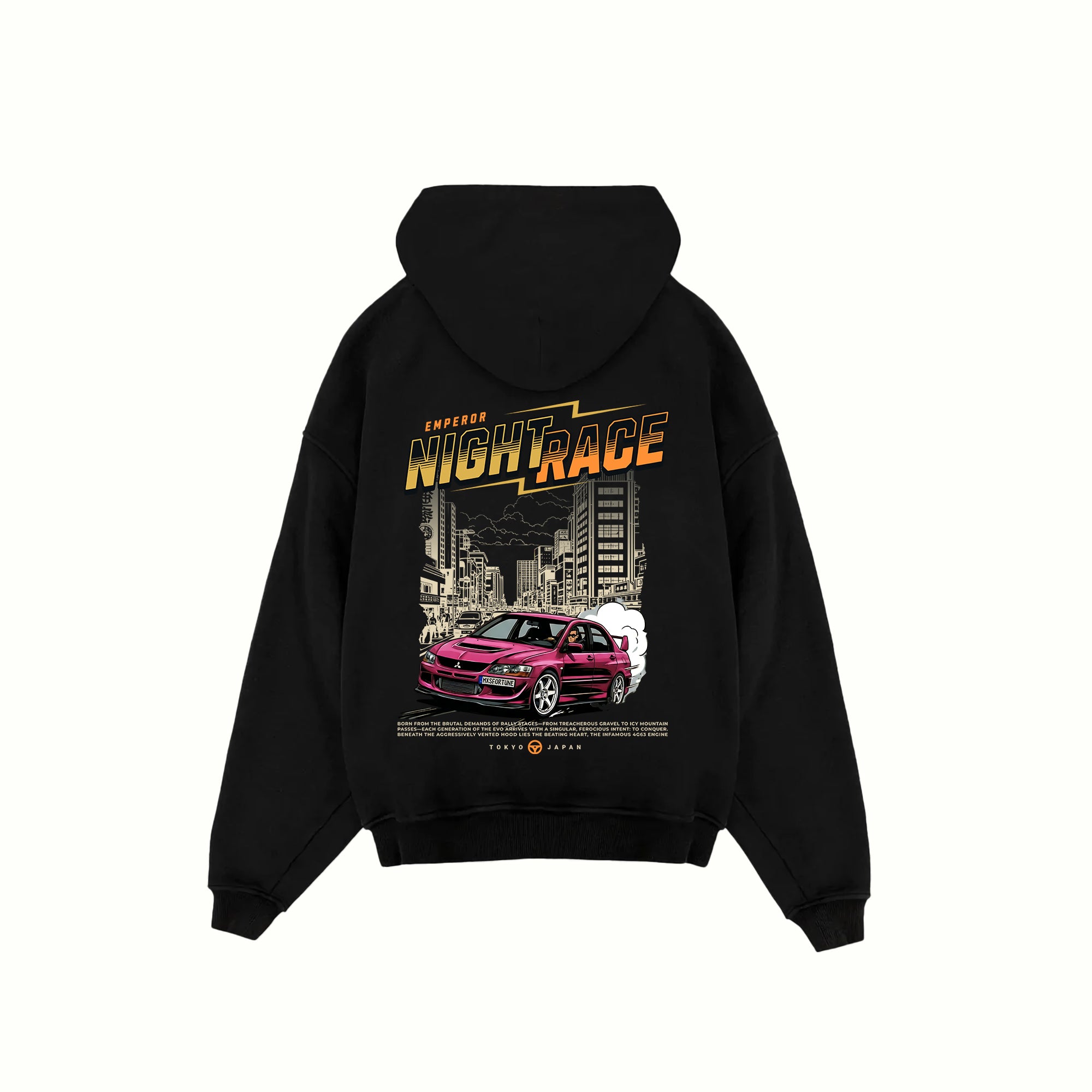 TOKYO NIGHTS Oversized Hoodie Emperor