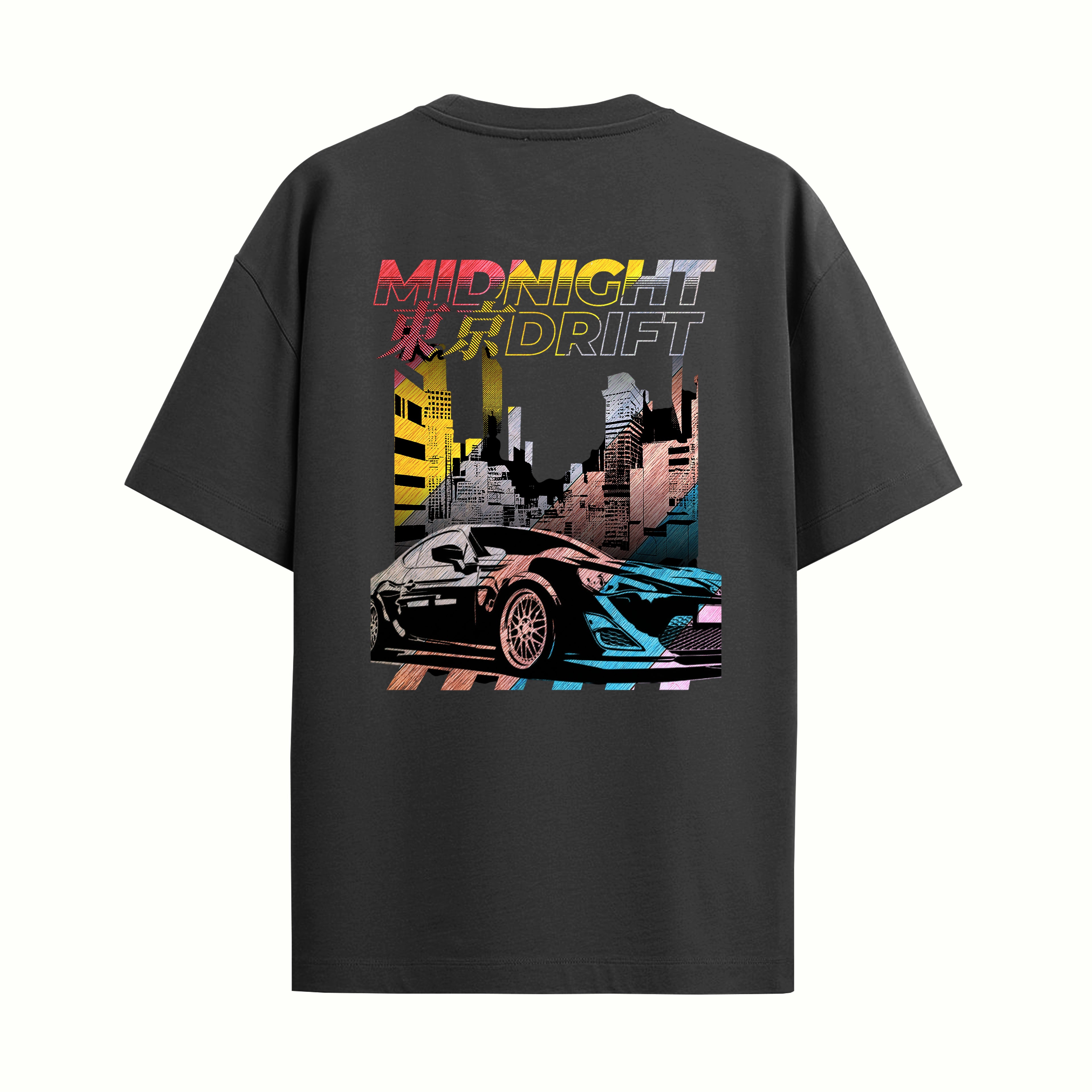 TOKYO NIGHTS Oversized Shirt Midnight Drift