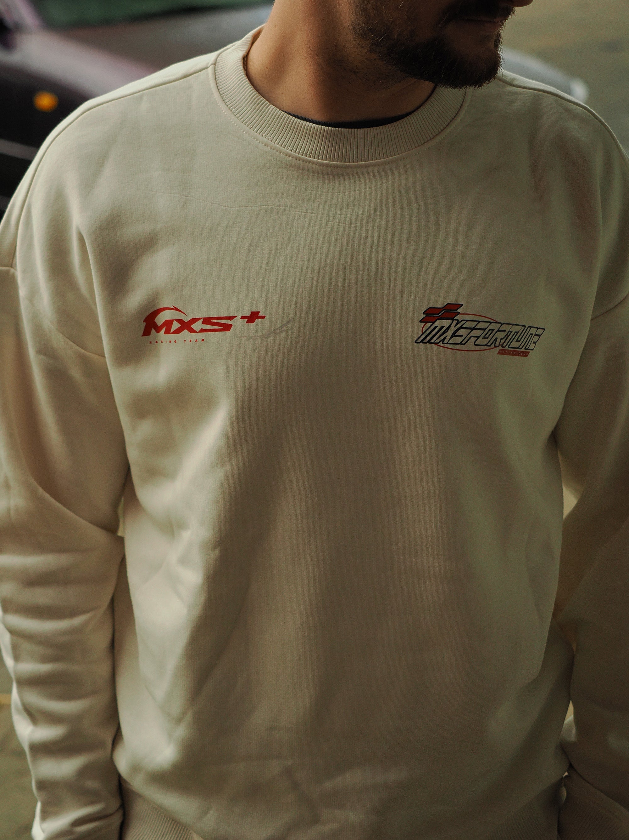 RACING CLUB Oversized Sweatshirt BADGES