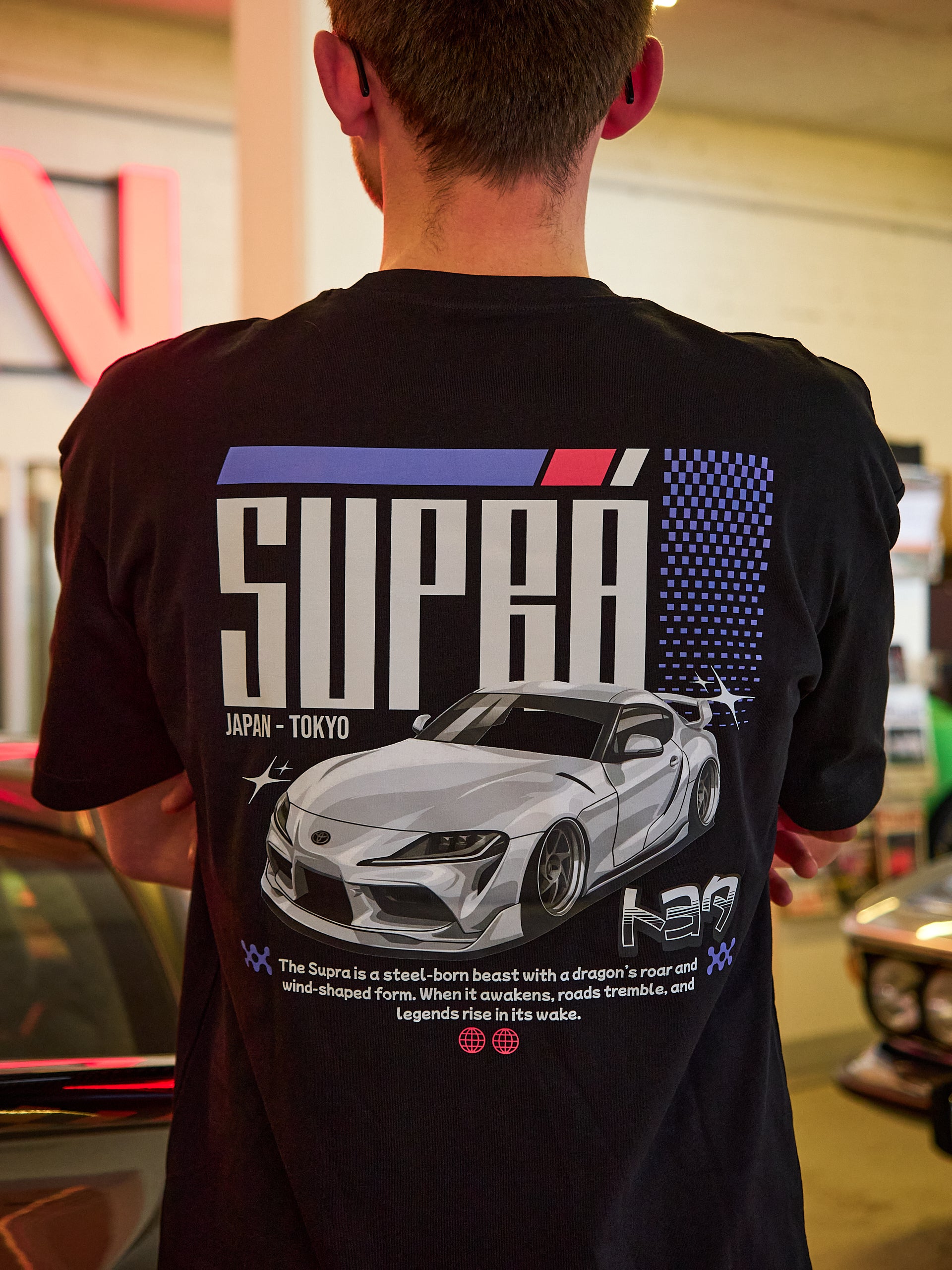 TOKYO NIGHTS Oversized Shirt Supra