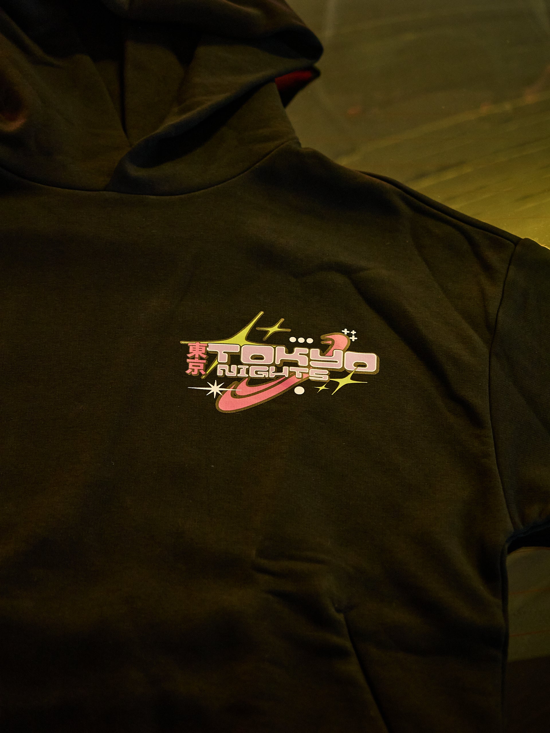 TOKYO NIGHTS Oversized Hoodie Performance
