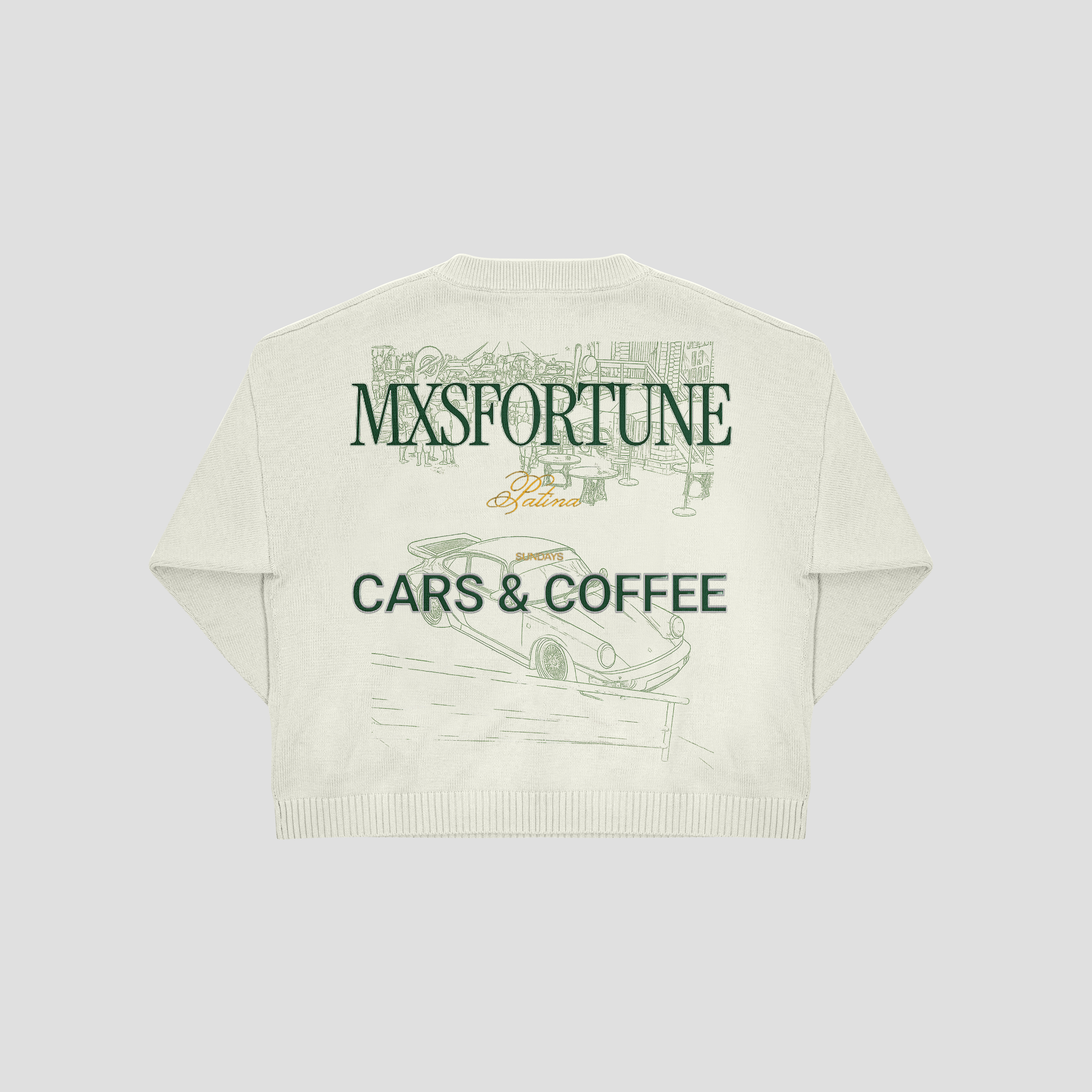 PATINA Oversized Sweatshirt Cars & Coffee